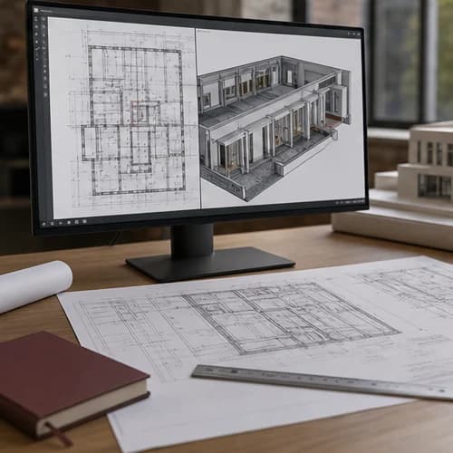 Схема этапа обработки данных CAD / BIM-подготовка